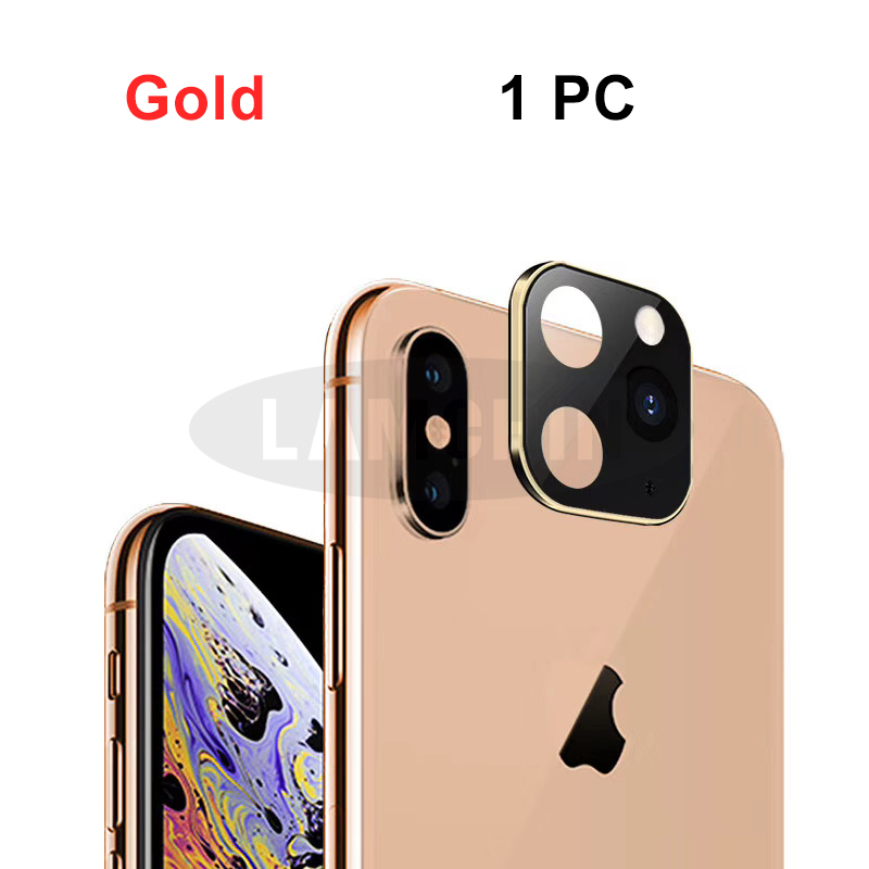 Kamera Objektiv Aufkleber Für Iphone X Xs Max Zweite Ändern 11 Pro Max 11pro Aufkleber Geändert Kamera Abdeckung Titan Legierung 10 Protector: Gold