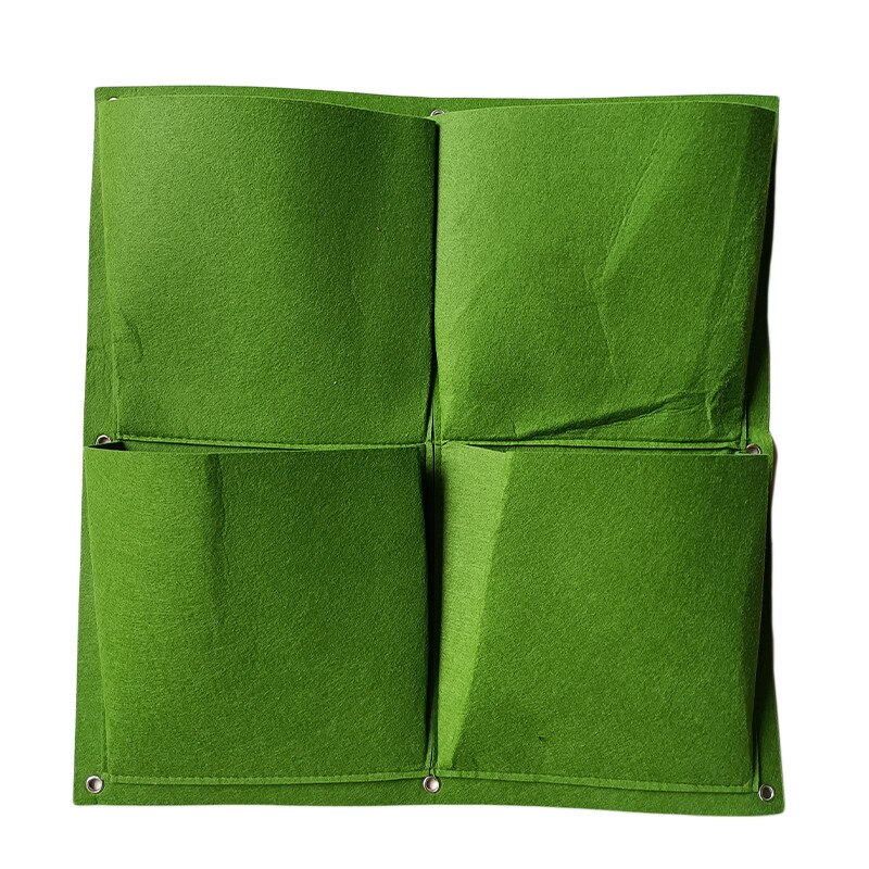 Green Grow Bag Vertical Cross Wall Mounted Hanging Planting Growing Pot Pocket Garden Flowers Bag Home Balcony Planting: Style 1