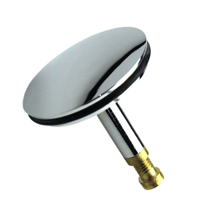 Tappo per vasca sostituzione vasca da bagno pop-su tappo di scarico assolo guarnizione piatta ottone vasca da bagno scarico scolapiatti filtro accessori per il bagno