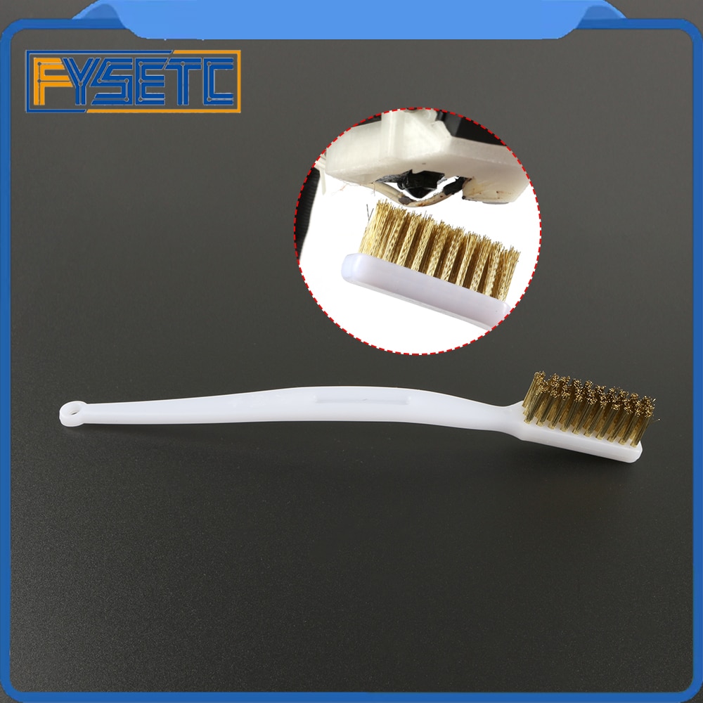 3D Printer Cleaner Tool Copper Wire Toothbrush Copper Brush Handle For Nozzle Block Hotend Cleaning Bed Cleaning Parts