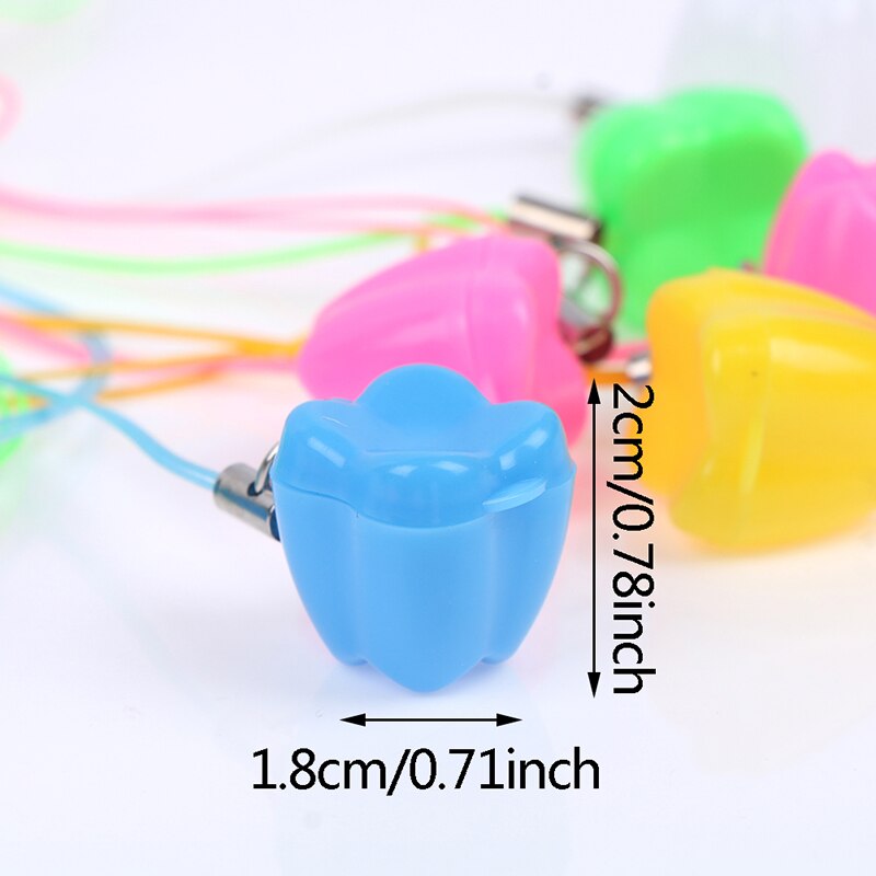 10Pcs Tooth Shape Kids Teeth Storage Boxes Child Baby Deciduous Tooth Organizer Mini Plastic Container Small Box