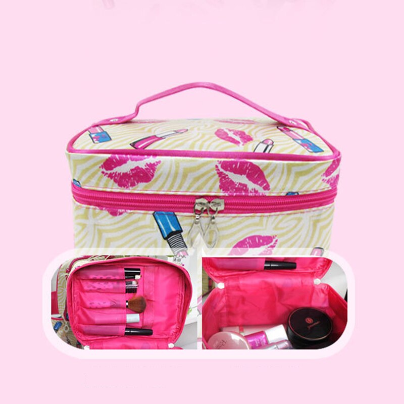 Bolsa Neceser multifuncional de viaje para cosméticos, bolsa de almacenamiento de gran capacidad, simple bolsa de limpieza y belleza impermeable, organizador de maquillaje