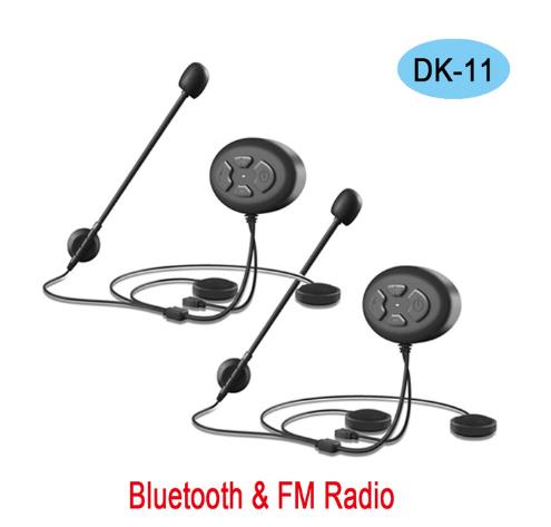 For 2 Riders Helmet Intercom Motorcycle Bluetooth 5.0 Headsets Intercomunicador with Fm Radio Wireless Walkie Talkie Interphone: Double DK-11