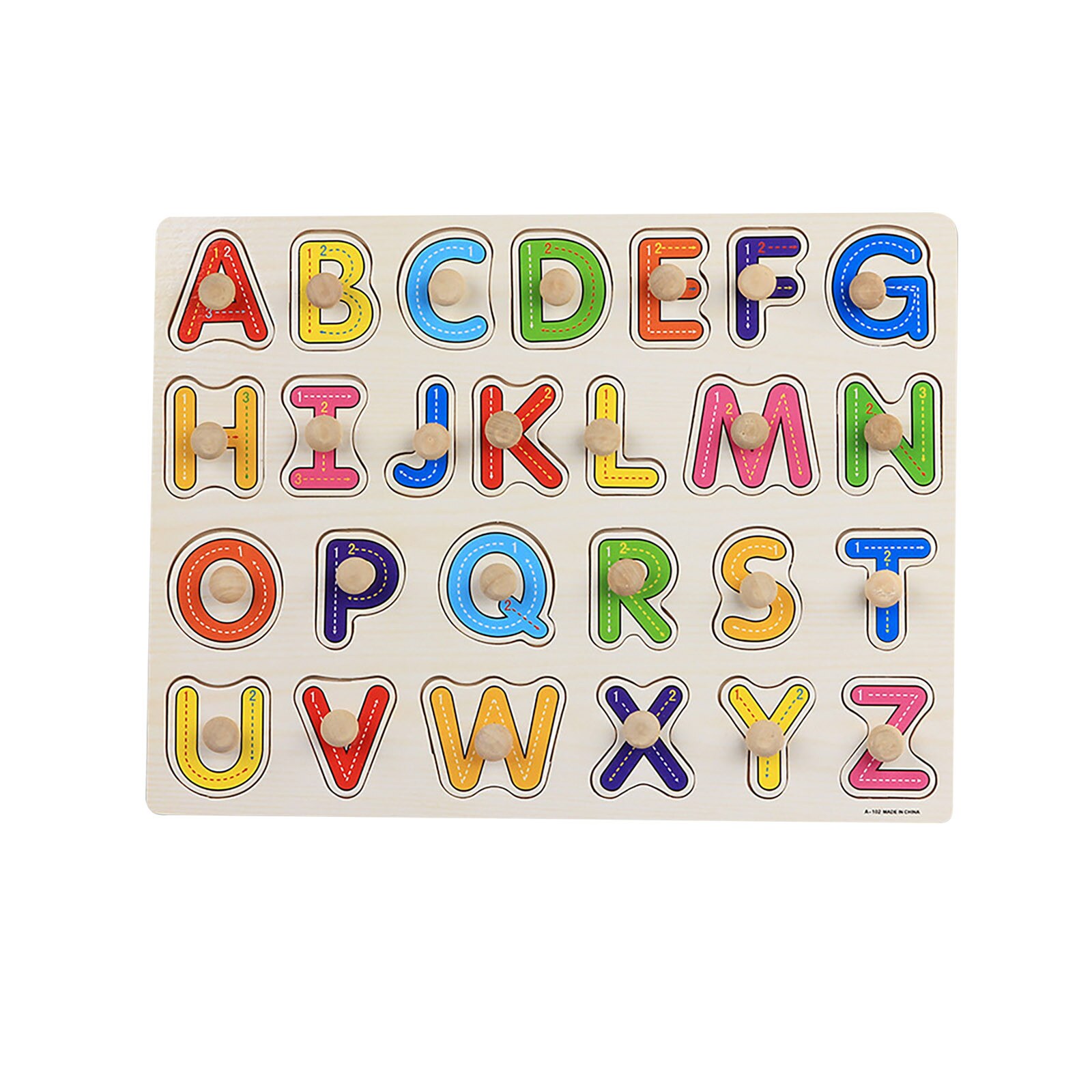 1Pc Jonge Kinderen Bouwsteen Puzzel Houten Houten Puzzel Intellectuele Speelgoed Brithday: A