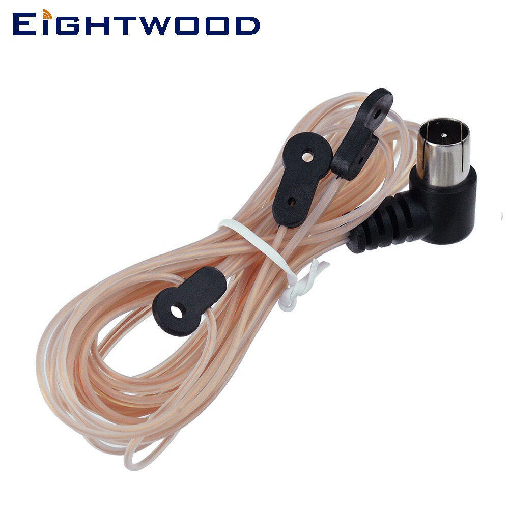 Eightwood fm antena de rádio 75 ohm dipole hd interior antena f conector t forma para yamaha jvc onkyo rádio receptor estéreo