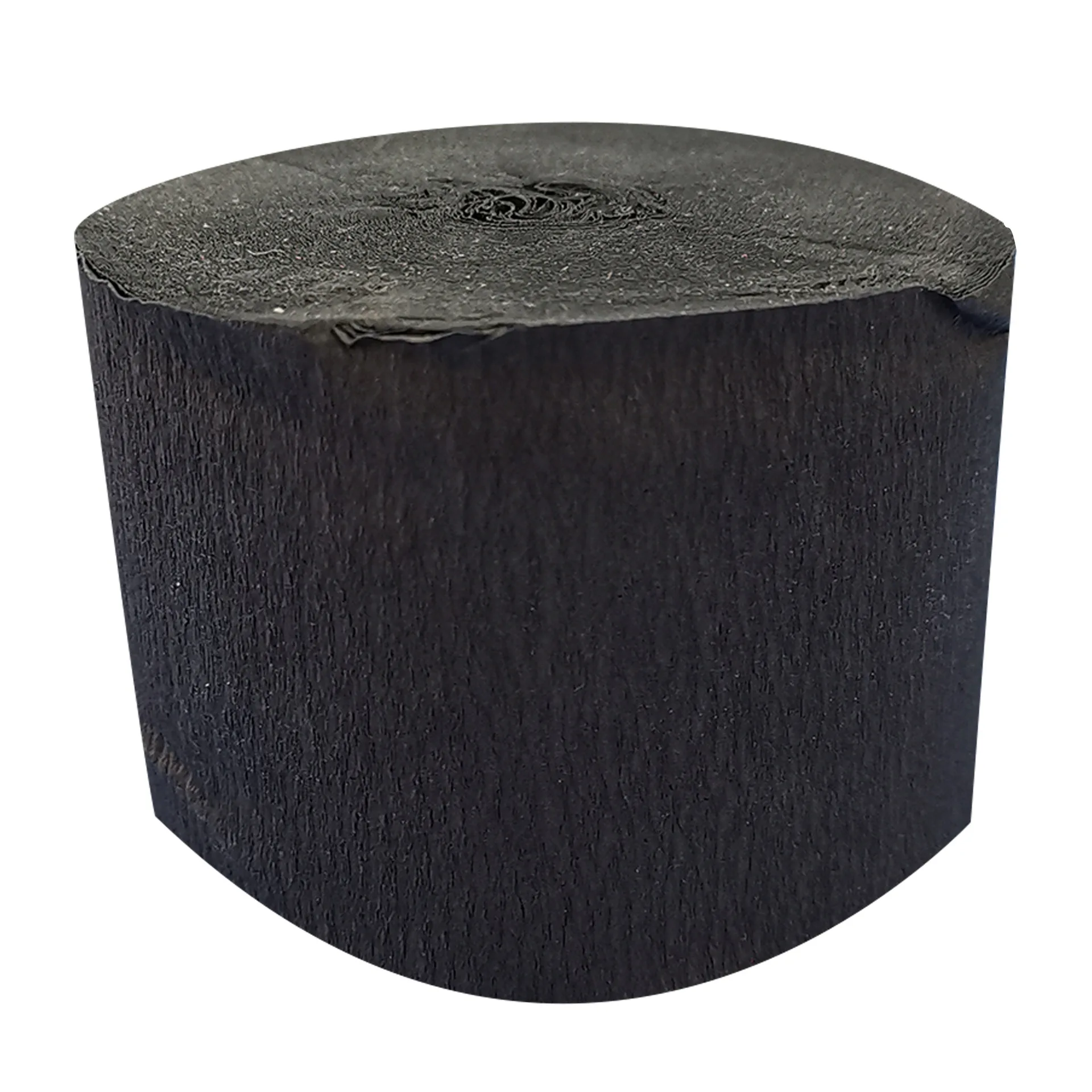 1roll 4.5cm*25 meters Crepe Paper Streamers Tissue Paper Roll Flower Craft Making Birthday Wedding Party Backdrop DIY Decoration: black