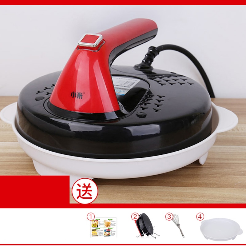 Automatisk nonstick fødevarekvalitetsmateriale crepe makers mini pandekagemaskine husholdnings elektrisk bradepande 220v 650w