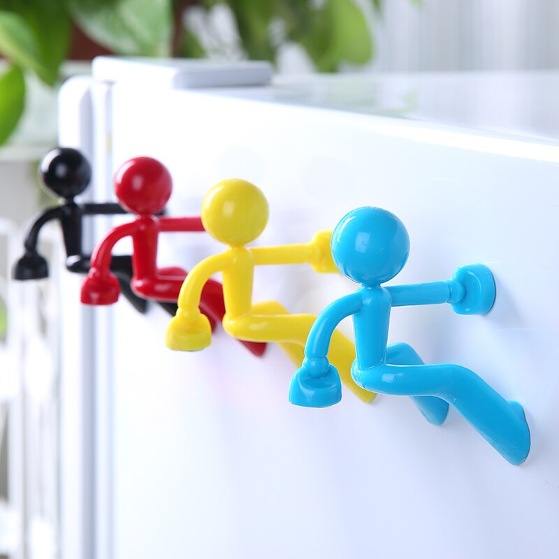 Colgador de llaves magnético de dibujos animados para pared, imán de nevera, almacenamiento sin marcado