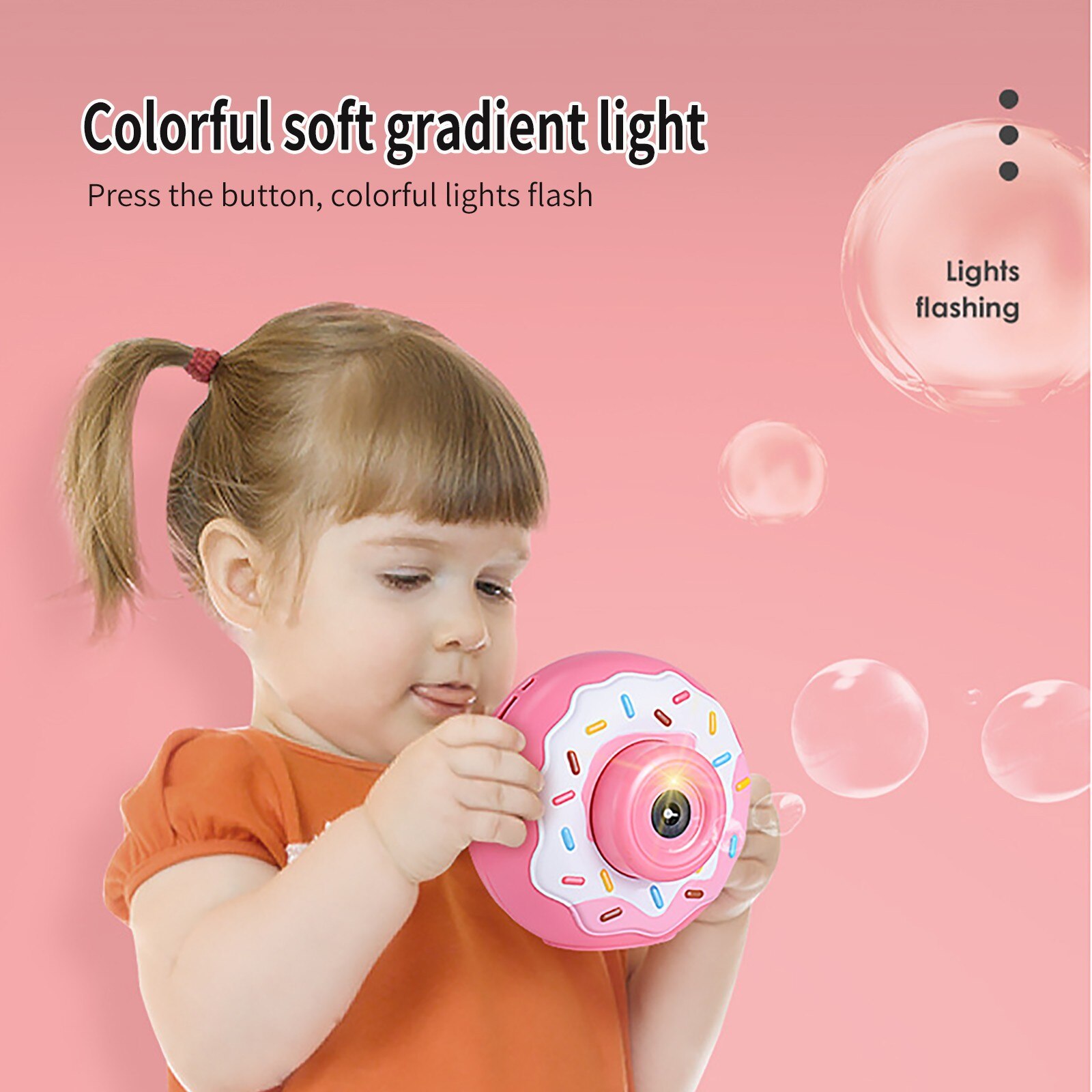 Kinderen Bubble Leuke Varken Bubble Camera Kleur Elektrische Automatische Bubble Machine Bubble Maker Gun Met Mini Fan Kids Outdoor speelgoed: B