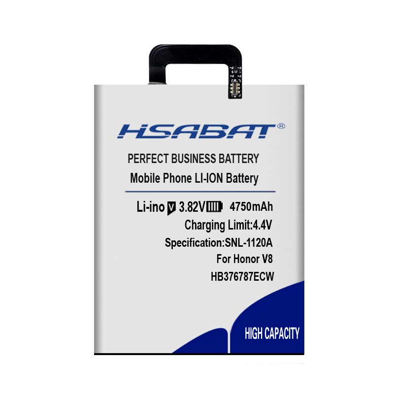 Hsabat 47500 mah  hb376787 ecw batteri til huawei honor  v8 batteri batteri akku