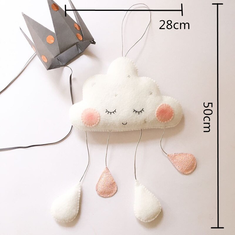 Requisiten Regenbogen wolken Neugeborenen Baby Schlafzimmer Dekor Hängen Spielzeug freundlicher Krippe hängen dekoration freundlicher Spielen Zelt Dekoration Zelt