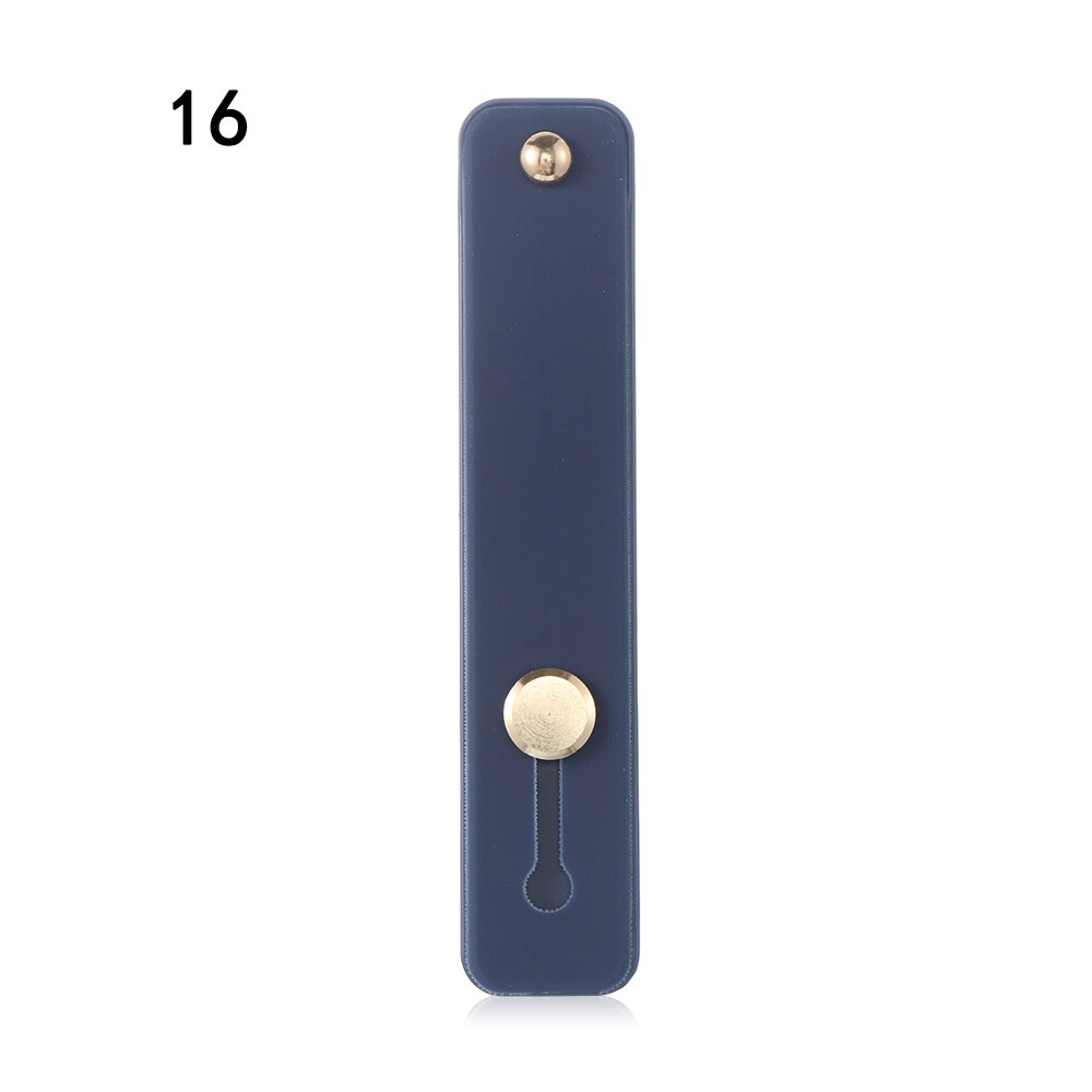 Candy Color Finger Ring Holder Silicon Phone Hand Band Holder For iPhone Wristband Strap Push Pull Grip Stand Bracket: 16