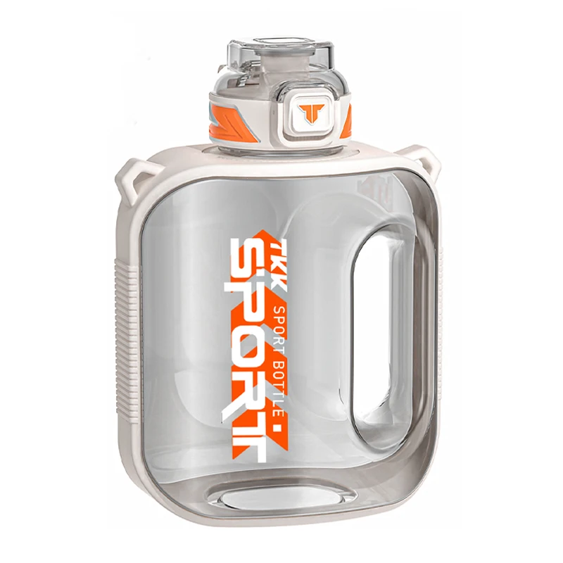 Tkk 1/1.6/2l Sportwaterfles Tritan Creatieve Beker Met Grote Capaciteit Hittebestendige Outdoor Reisketel Voor Volwassenen Sportschool Fitnesskannen: Roze / 1.6L