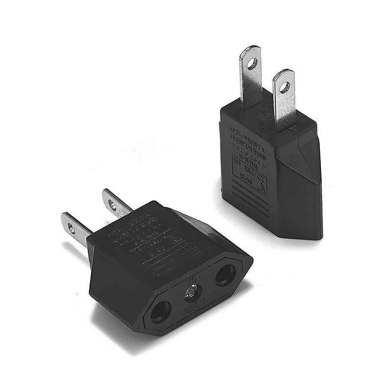 Ons Japan China Travel Plug Adapter Europese Eu Us Jp Power Adapter Stekker Converter Sockets Ac Charger Outlet: Black