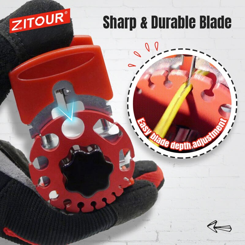 Zitour®Universele Handheld Quick Stripper Elektrische Draad Demolisher Draagbare Stripper Multi-Tool Krimpgereedschap Wire Cable Cutter