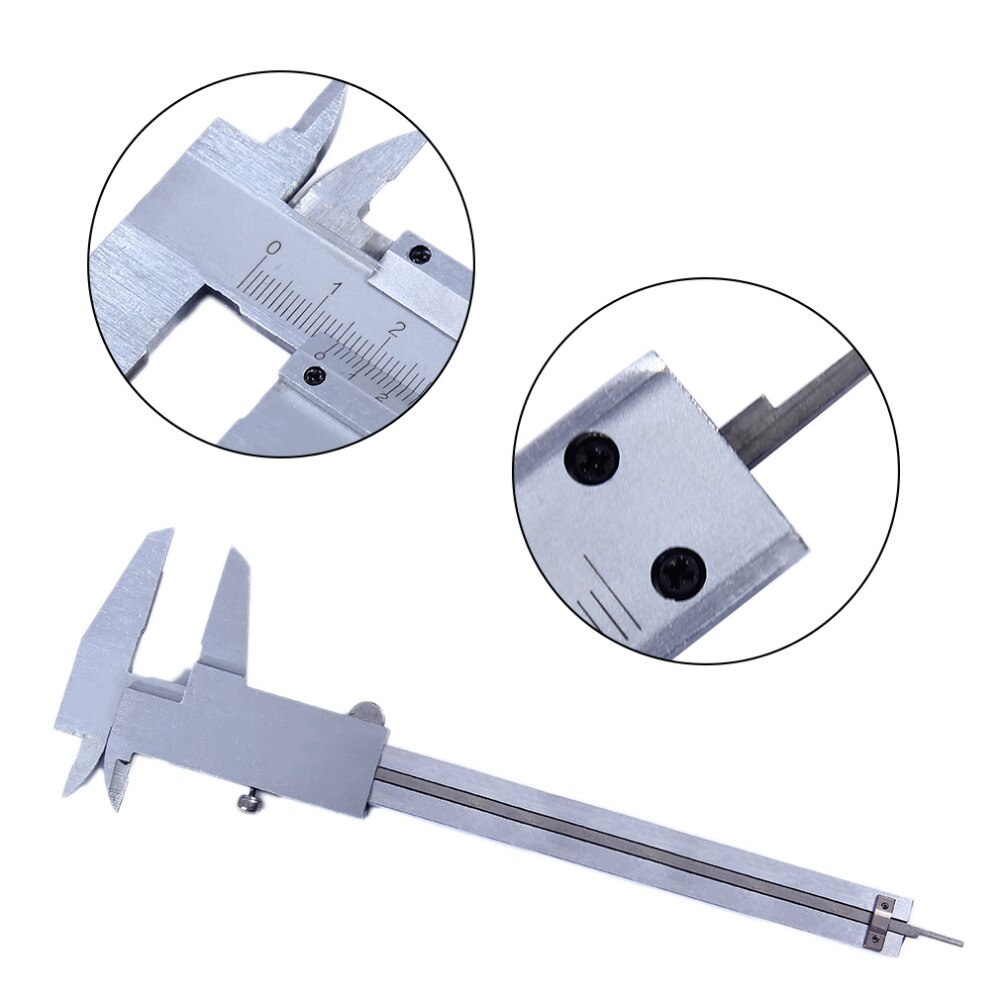 Practical Vernier Caliper 6" 0-150mm/0.02mm Metal Carbon Steel Calipers Gauge Micrometer Measuring Tools