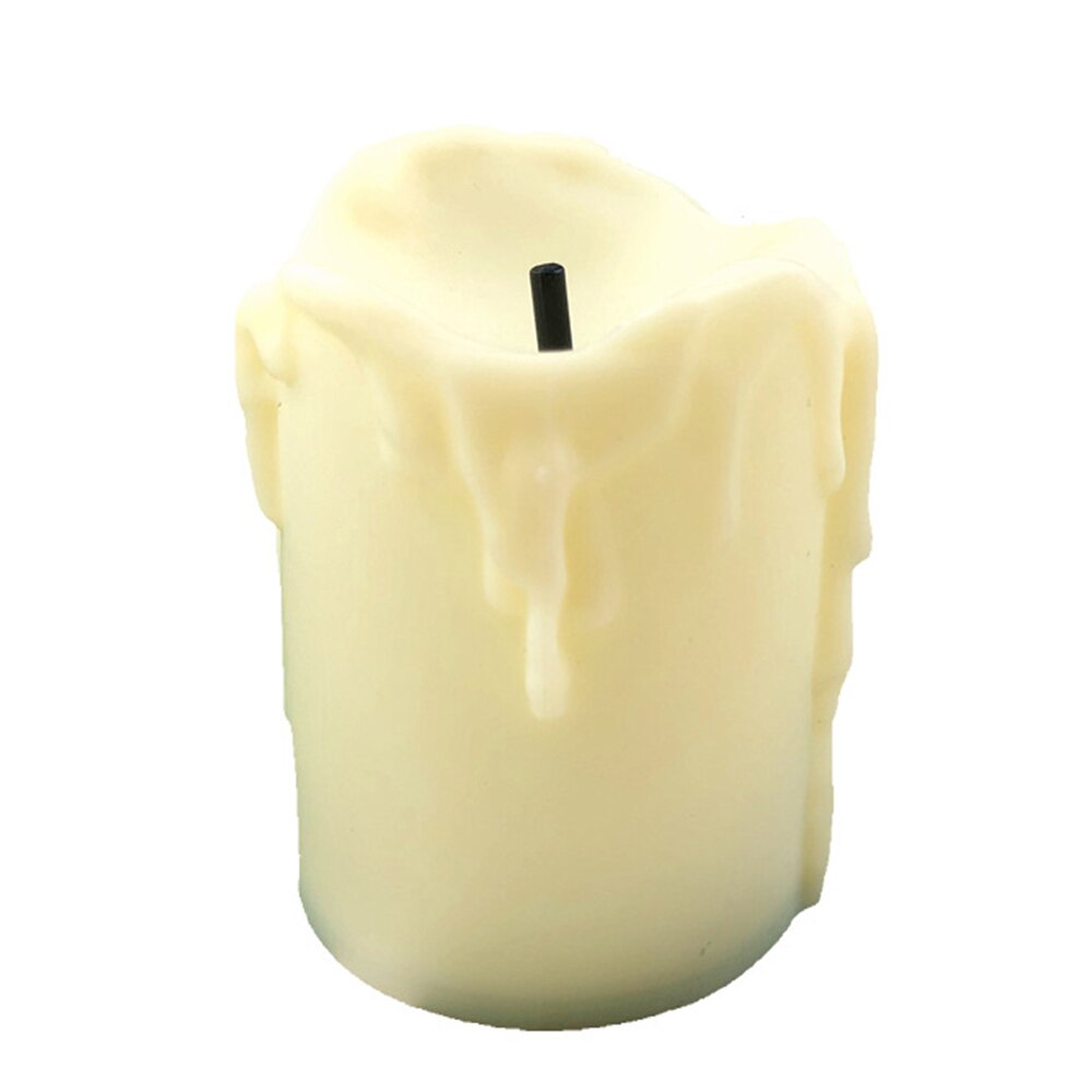 12Pcs/lot White Flameless LED Tealight Candles /Wedding/Christmas Party Decoration Battery Operated Candles No box: Yellow