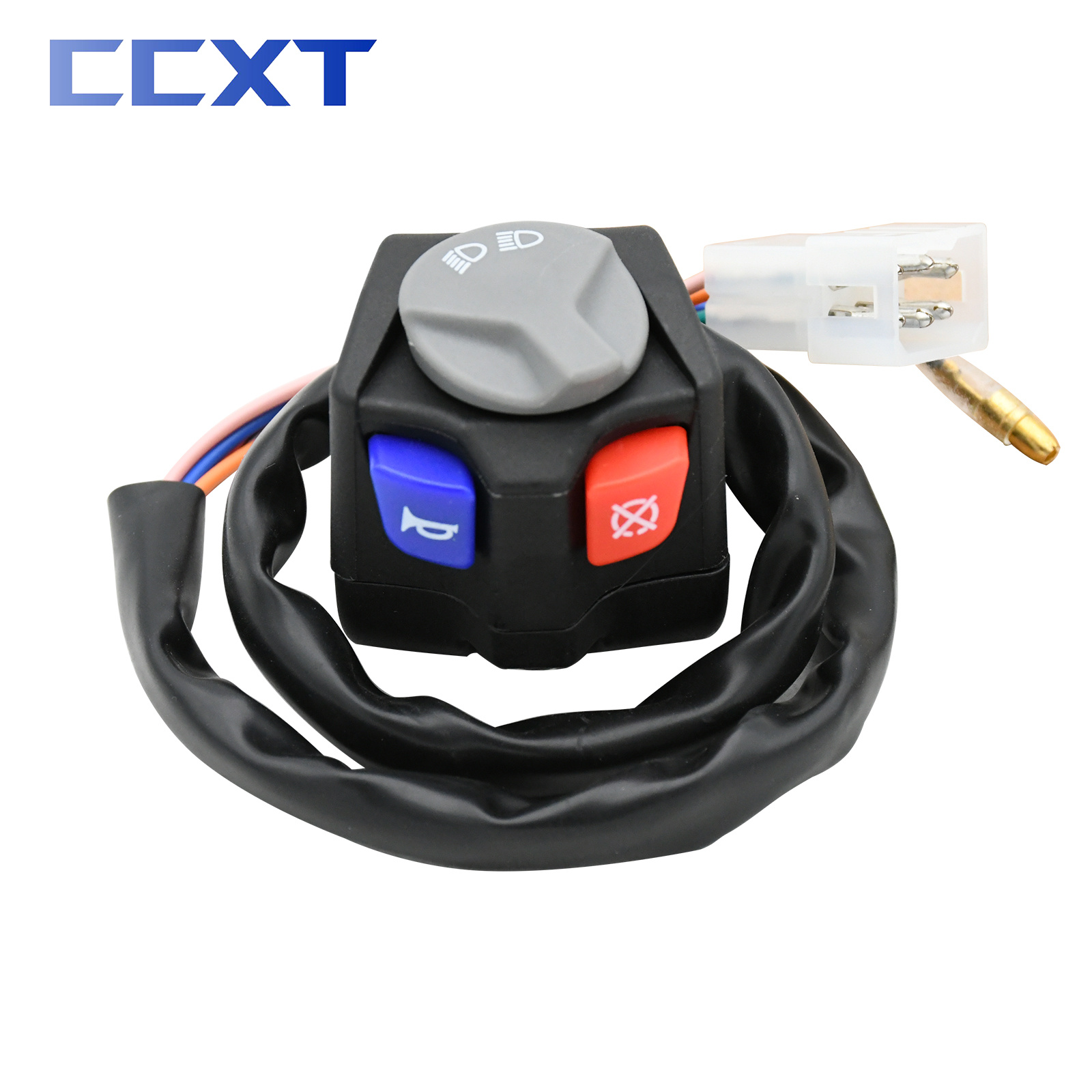 Faro de motocicleta bocina interruptor de arranque para KTM EXC XC XCW EXCF SX SXF 125 150 200 250 350 450 500 para Husqvarna TE FE TX FX: Verde militar