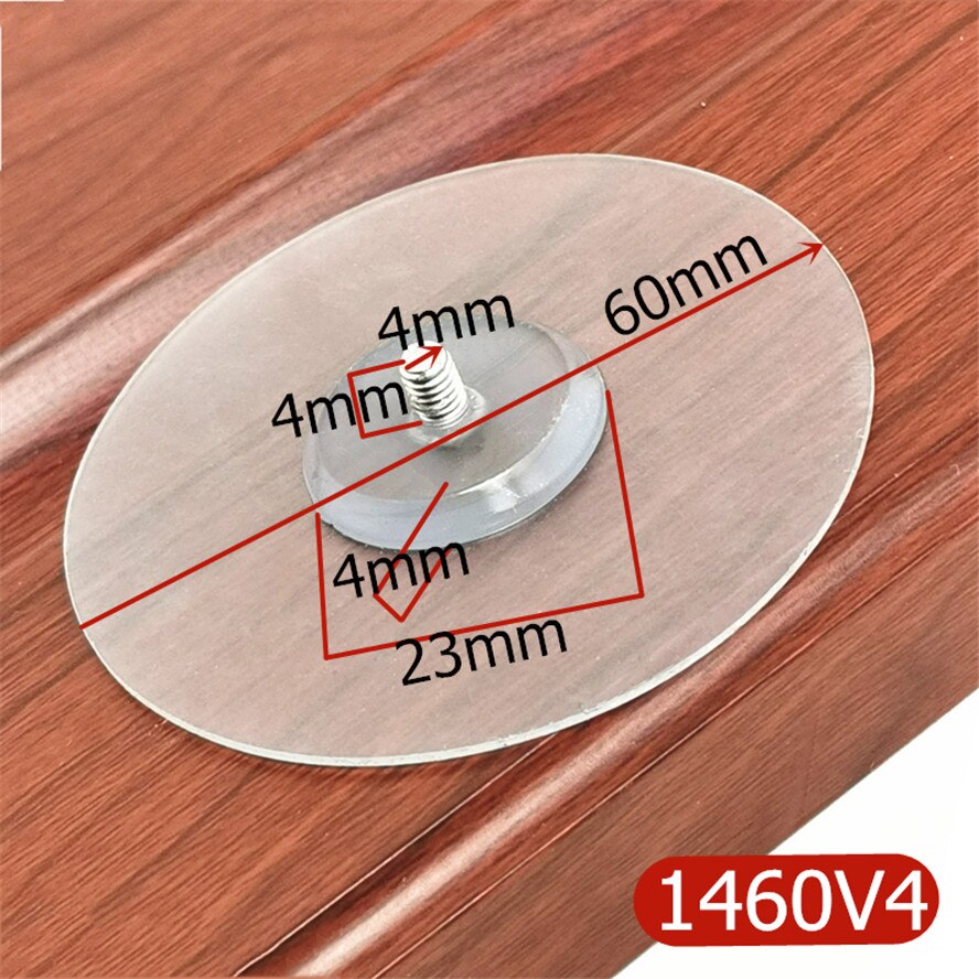 Tirador de puerta de armario, ventosa, Base de silicona para tirador de mueble, perilla de cajón, accesorios de Hardware: Screw Length 4mm