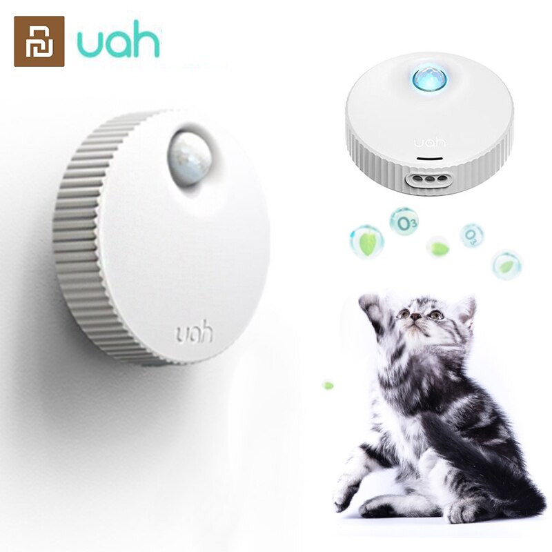 Xiaomi Uah Cat Litter Box Smart Deodorizer 24-hour Smart Monitoring Long Battery Life Positioning Adsorption Pet Smart Deodorize