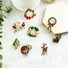 Etnische Kerst Broche Handgemaakte Crystal Multi-stijl Gelukkig Festivel Broche Voor Vrouwen Festival Dier Sieraden