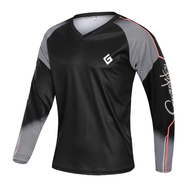nueva camiseta de pesca para hombre, ropa de pesca de manga larga de verano para hombre, ropa de pesca de secado rápido transpirable para deportes al aire libre: S