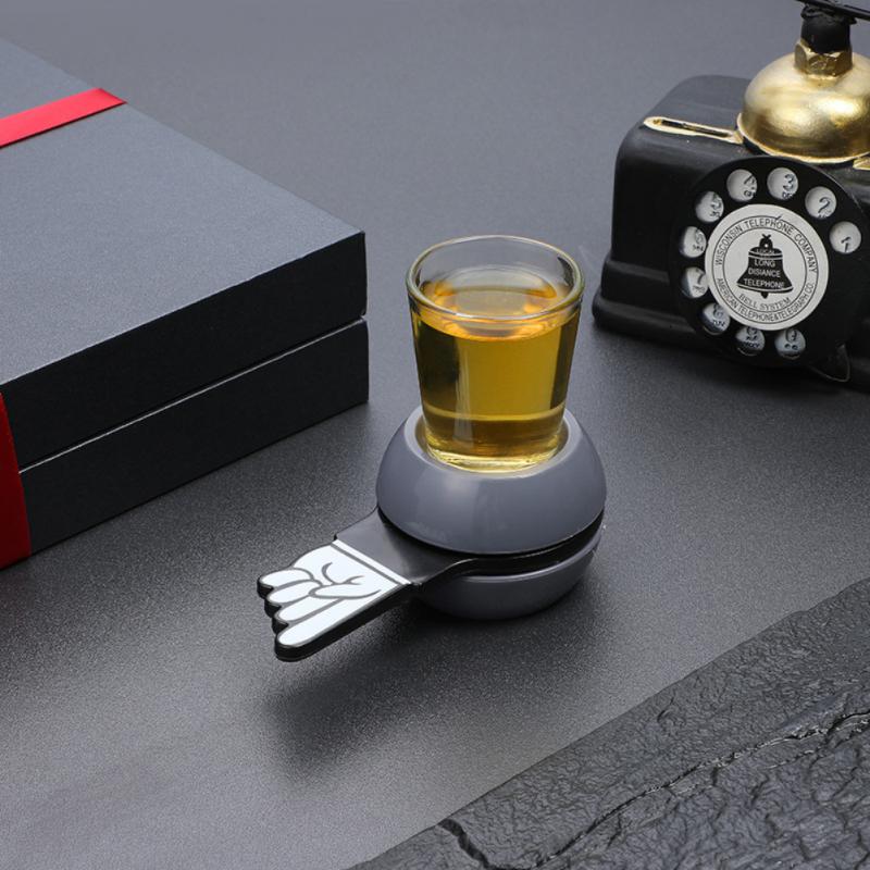 pekeren skudd spinner selskapsspill snurre rundt drikkespill glasskoppsett roterbar pil øl vin brettspill bord underholdning: 01