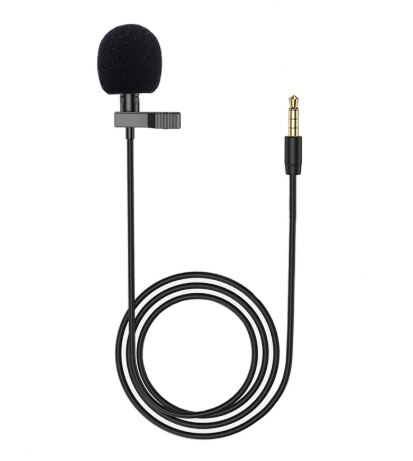 Mini microfono portatile 3m risvolto Lavalier Mic Clip-on microfoni asola esterni per PC portatile Chat di registrazione del Computer: 3.5MM