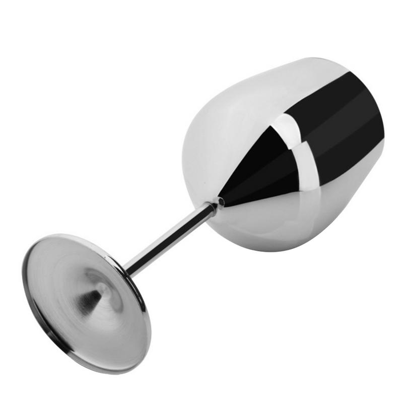 Wine Glasses Copper Silver Rose Gold Stainless Steel Goblet Juice Drink Champagne Goblet Party Barware Kitchen Tool 500ML