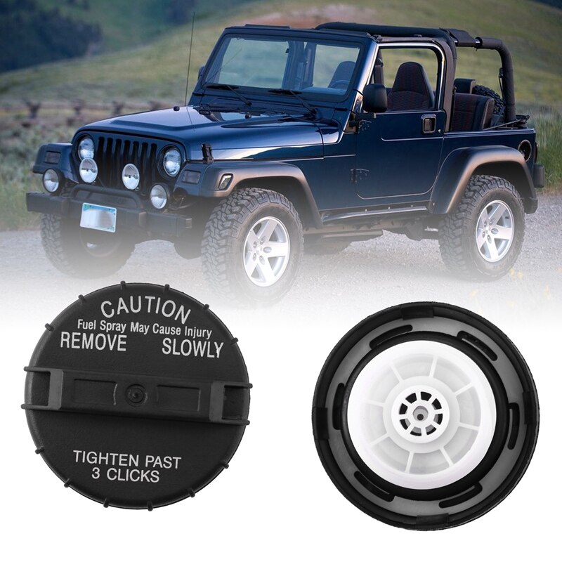 Non-Locking Gas Cap Fuel Filler Gas Cap for Jeep Wrangler JK TJ Grand WJ WK and Liberty Gas Cap for Liberty 52102464AA: Default Title