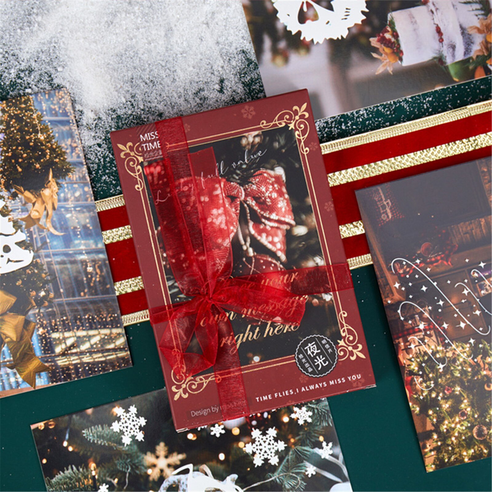 Luminous Christmas Cards Greeting Cards Postcard Thank You Cards Christmas Decoration