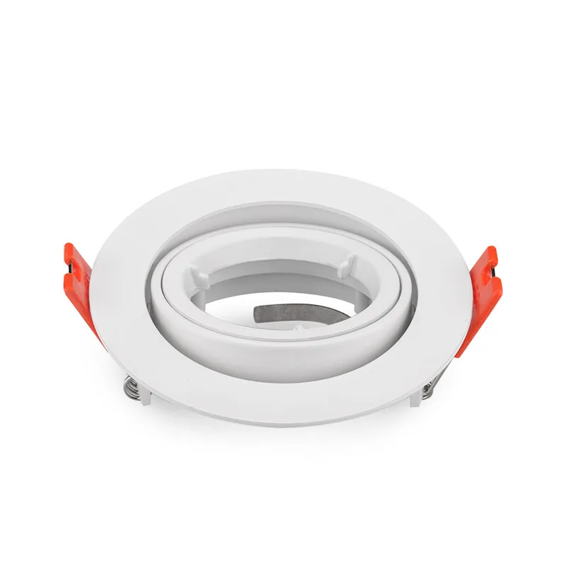 Soportes de lámpara de aluminio redondos de , luz de techo LED GU10, foco LED MR16, accesorios de luz descendente, accesorio de marco: Verde claro