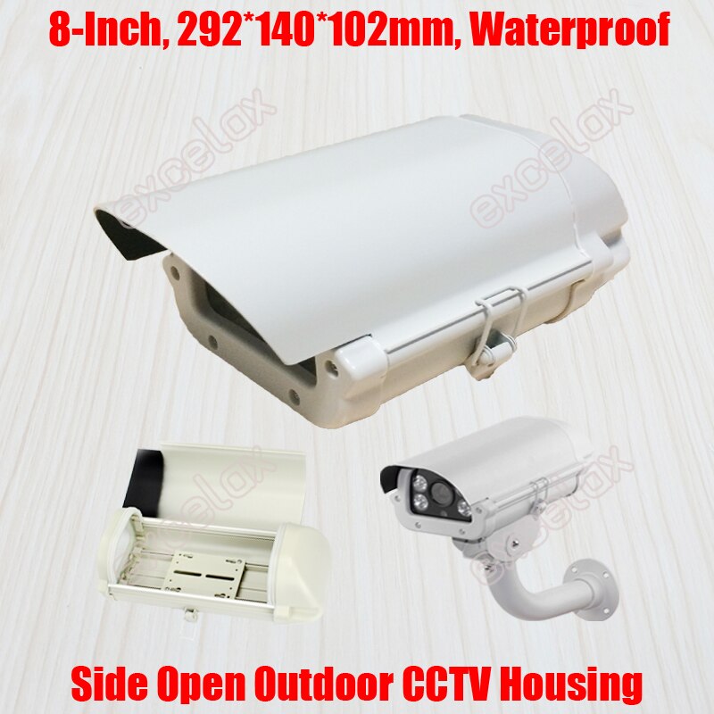 8 "IP66 Waterdichte Cctv Camera Behuizing 292x140x102mm Aluminium Outdoor Behuizing Behuizing voor box Zoom Bullet Camera