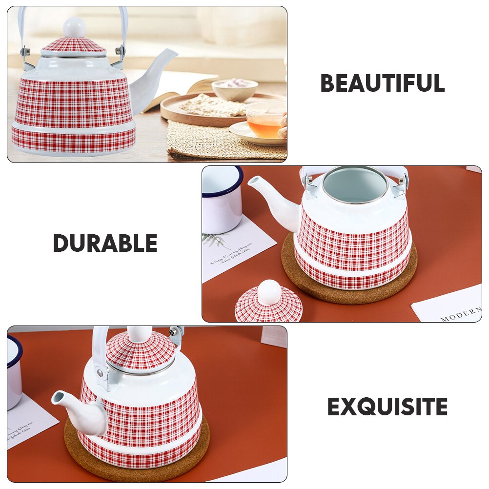 Emaille Thee Pot Praktische Waterkoker Verdikte Waterketel Water Kokend Ketel