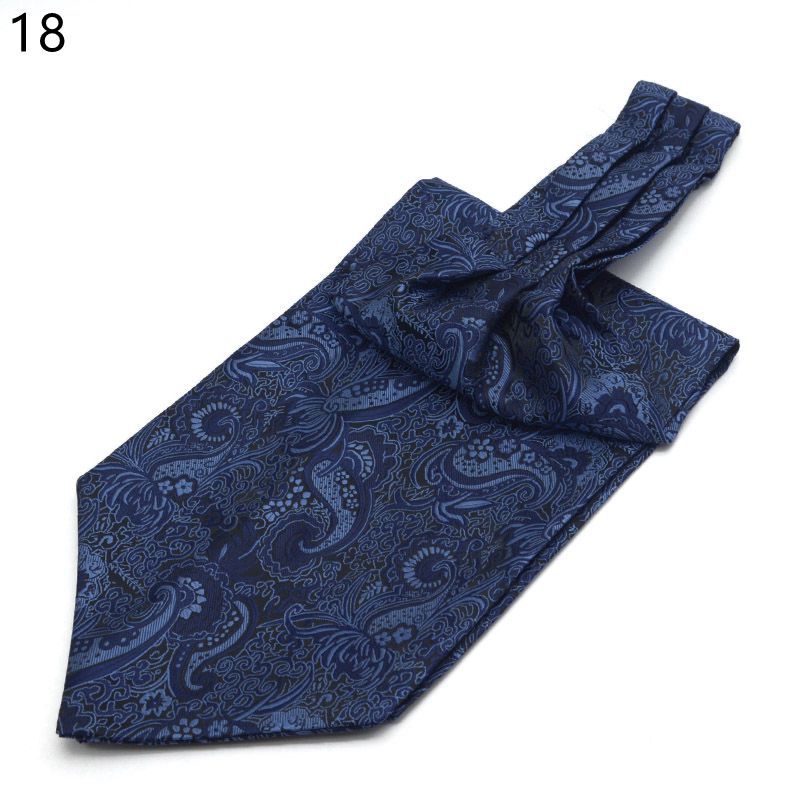 Mannen Vintage Polka Dot Wedding Formele Das Ascot Zelf Britse Stijl Gentleman Polyester Zijde Paisley Das Pak Bruiloft: 18