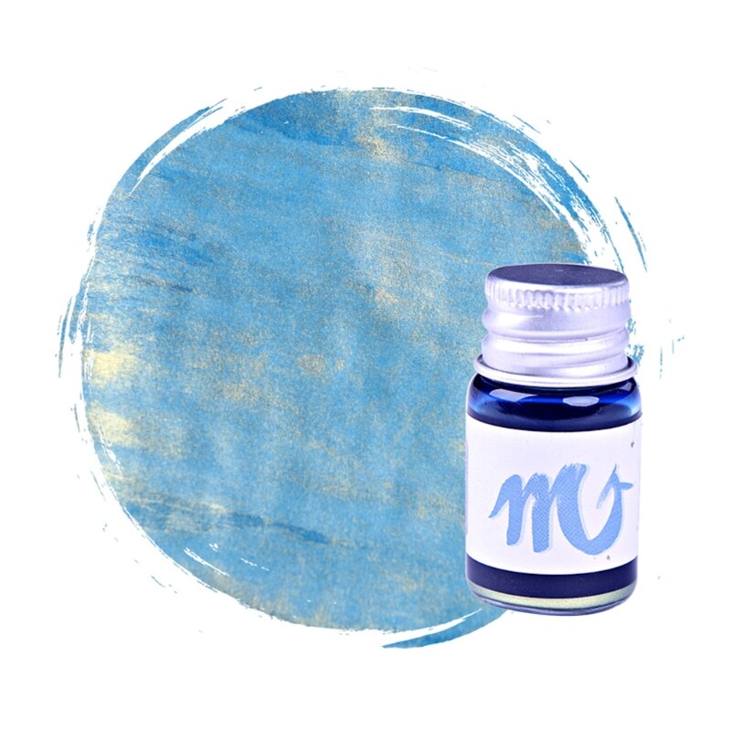 5ml Gold Powder Colorful Fountain Pen Ink Non-carbon Refilling Inks Student Stationery School Office Supplies: 12