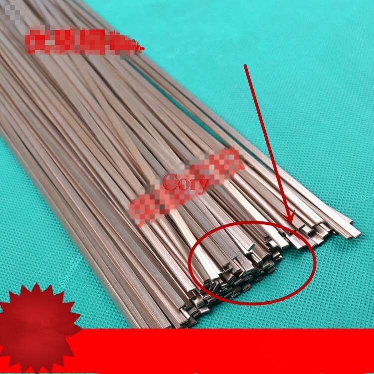 10 sztuk elektroda fosforowo-miedziana elektroda płaska elektroda miedziana BCu93P robić klimatyzacji lodówka 1.0mm TH 3.0mm szerokość