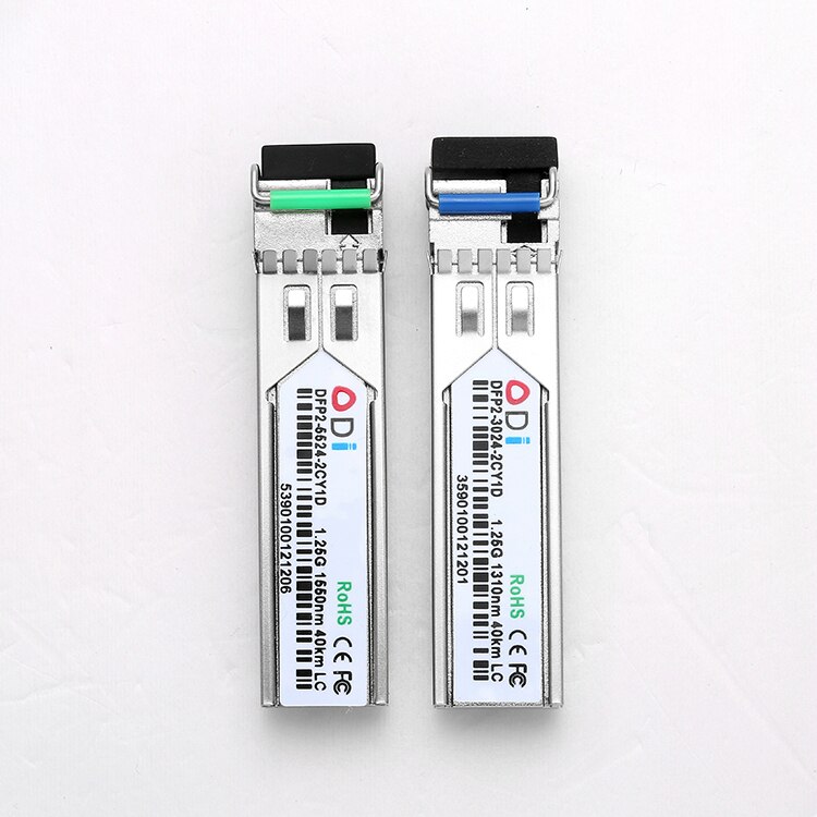 DFP2-3124-2IY11Manufacturer の 40 キロ SFP BIDI 光トランシーバ 1310/1490 1.25 ギガバイト