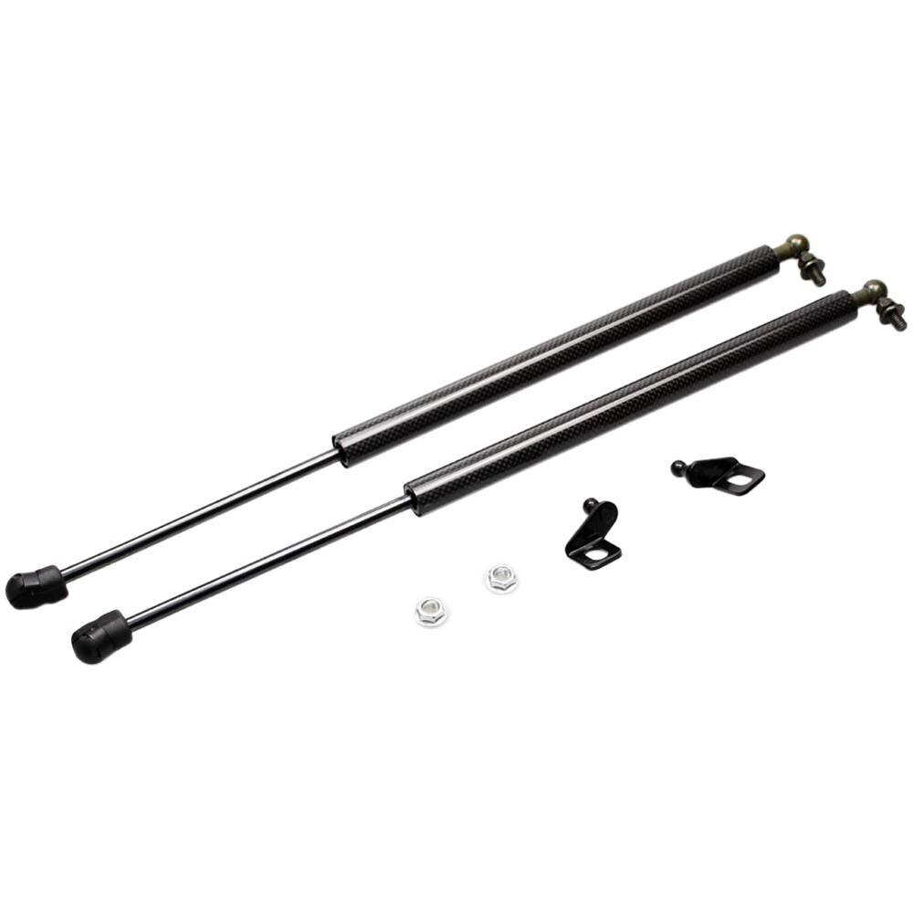 for MG ZS EV (crossover) Astor -2022 Front Hood Bonnet Modify Carbon Fiber Gas Struts Shock Damper Lift Supports Absorber: black carbon fiber