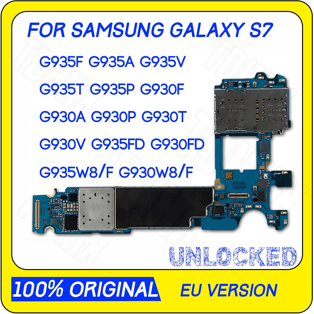 Eu Versie Voor Samsung Galaxy S7 rand G935F G935A G935V G935T G935P G930F G930A G930P G930T G930V G935FD G930FD Moederbord