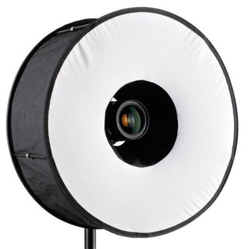 Foleto flash diffuser softbox 45 cm 18 &quot;flitslicht studio ring ronde opvouwbare reflector voor canon nikon yongnuo godox speedlite