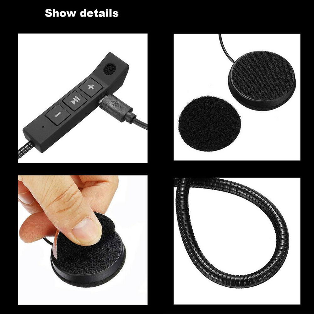 Moto Helmet Bluetooth 5.0 Headset Anti-interference For Motorcycle Helmet Riding Intercom Moto Hands Free Headphone MP3 Speakers