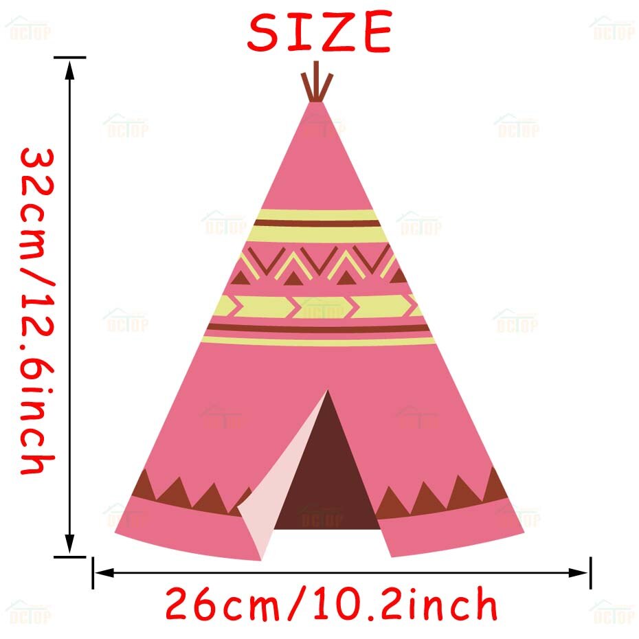 Chasse Tribal bois raton laveur chat mur décalcomanie chambre décor lapin ours autocollants pour pépinière enfants chambre maison murale: FCS8436