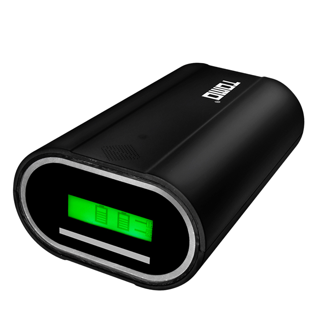 Lovoski TOMO Power Bank 26650 Li-Ion Batterie Ladegerät DIY Mobile Power Box schwarz