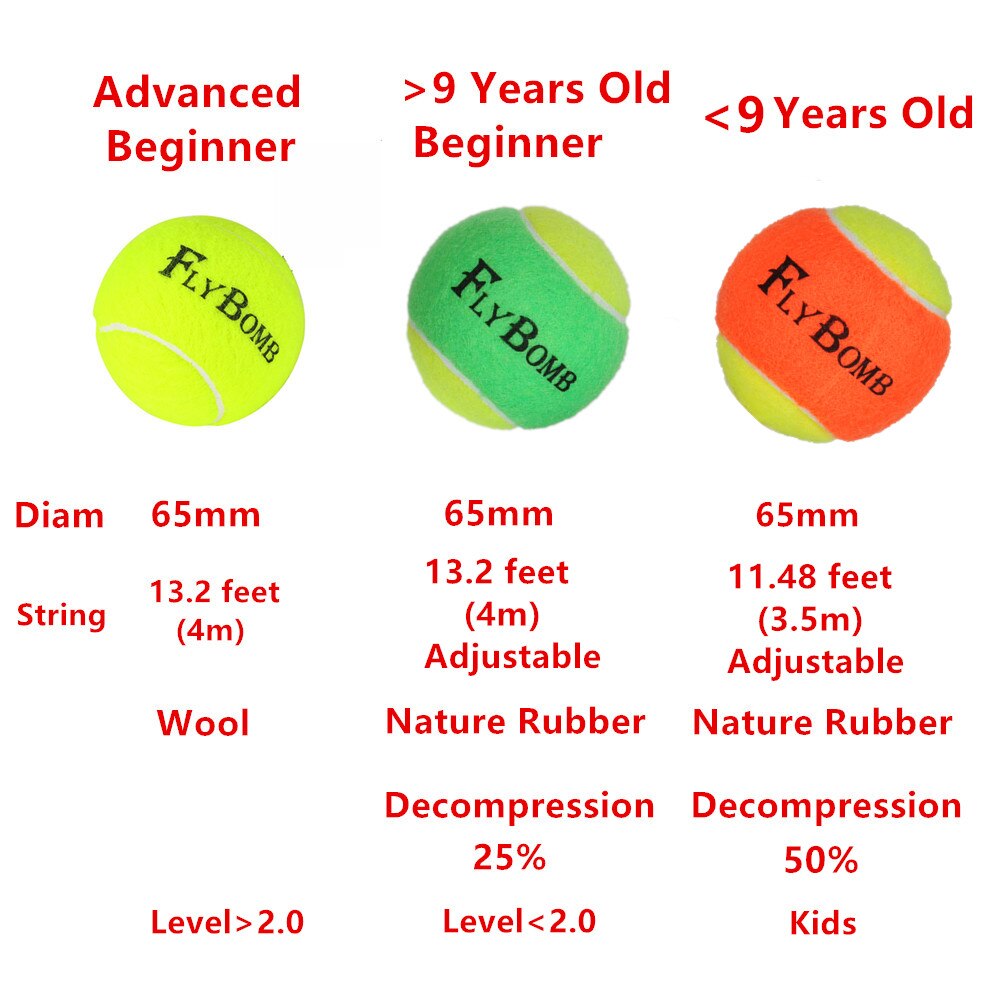 Portable Tennis Trainer 1KG Weight Heavy Iron Base for Adults Kids tenis Serve Training Self-study Rebound Balls Outdoor Indoor