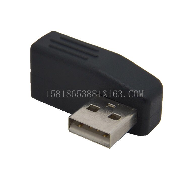 90 degree Left /Right /Up/Down Angle L Bending USB 2.0 A Male to Female Adapter Extension Connector for Computer Notebook