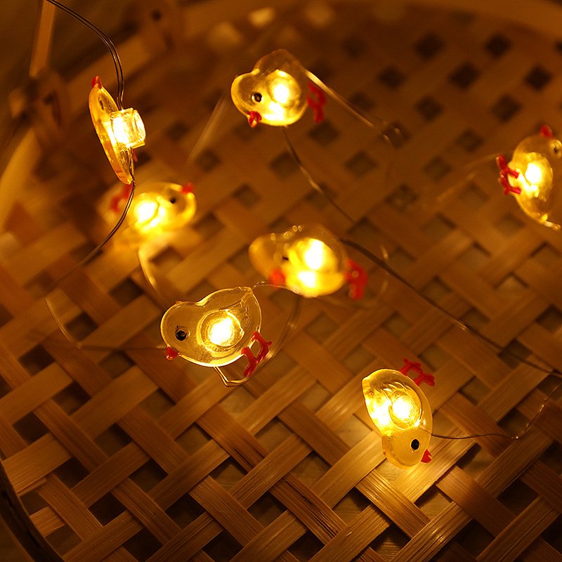 Guirlande lumineuse LED en forme de lapin, carotte, pâques, coquille de mer, lumières féeriques de la saint-valentin, pour chambre à coucher, pour enfants, fête de pâques