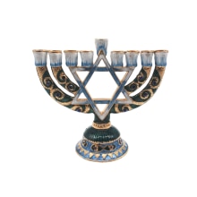 Menorah Kandelaar Hars Home Decoratie Chanoeka David Ster Joodse 9 Tak Kandelaar Judaica Religieuze Decor