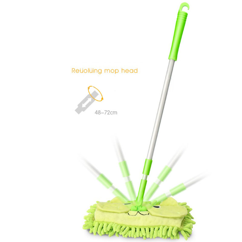 1 pcs Pretend Play Mops Floor Cleaning Pretend Play Schoonmaken Kids Keuken Bezem Miniatuur Gebruiksvoorwerpen Speelgoed voor Kinderen: Groen