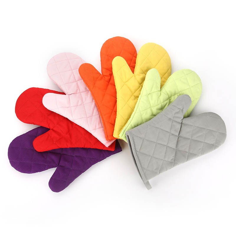 Guante aislante antideslizante resistente al calor, utensilio de cocina para horno microondas, guantes de algodón para hornear, 1 ud.